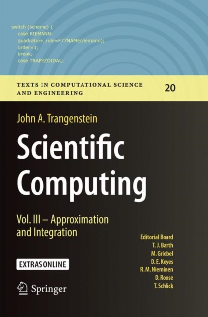 Scientific Computing : Vol. III - Approximation and Integration, Paperback / softback Book