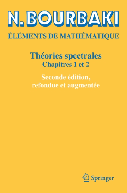 Theories spectrales : Chapitres 1 et 2, PDF eBook