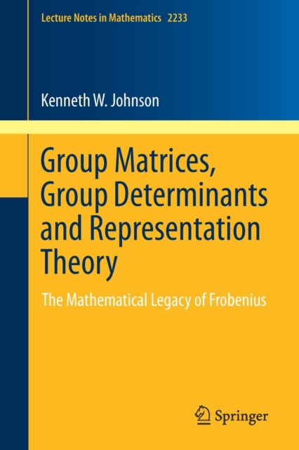 Group Matrices, Group Determinants and Representation Theory : The Mathematical Legacy of Frobenius, Paperback / softback Book