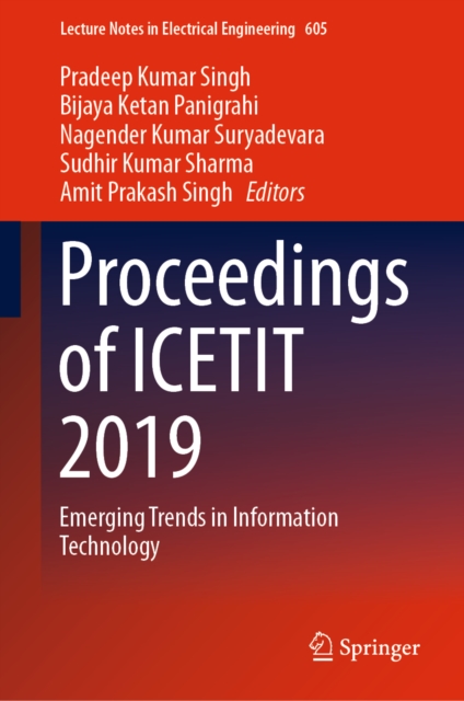 Proceedings of ICETIT 2019 : Emerging Trends in Information Technology, EPUB eBook