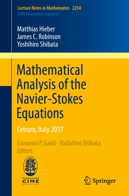 Mathematical Analysis of the Navier-Stokes Equations : Cetraro, Italy 2017, EPUB eBook