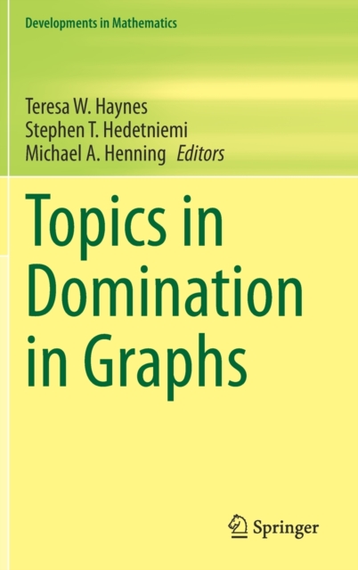 Topics in Domination in Graphs, Hardback Book