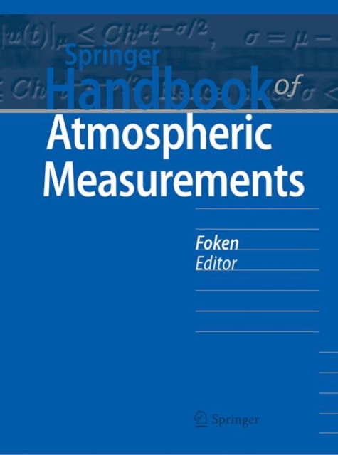Springer Handbook of Atmospheric Measurements, Hardback Book
