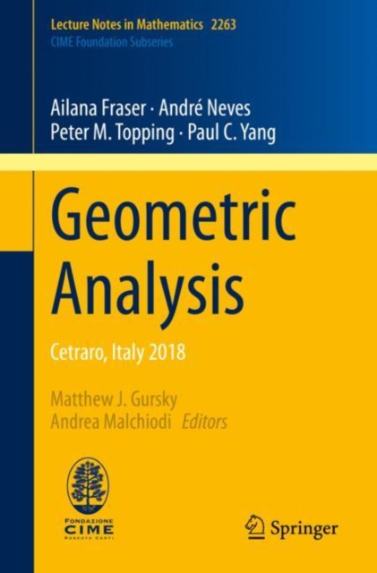 Geometric Analysis : Cetraro, Italy 2018, Paperback / softback Book