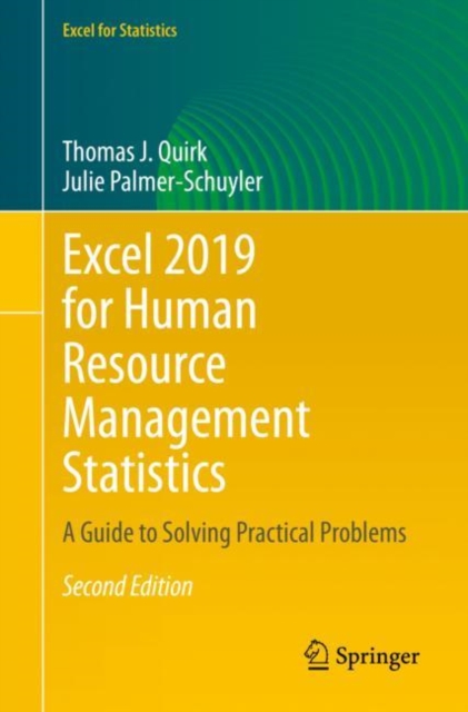 Excel 2019 for Human Resource Management Statistics : A Guide to Solving Practical Problems, Paperback / softback Book