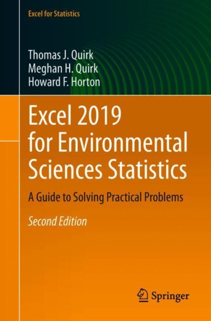 Excel 2019 for Environmental Sciences Statistics : A Guide to Solving Practical Problems, Paperback / softback Book