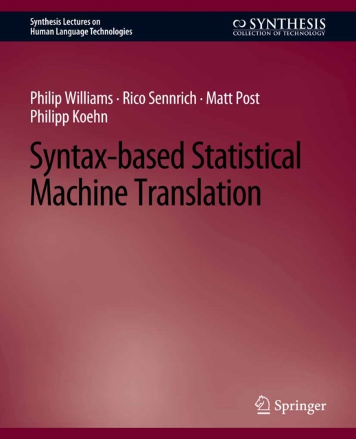 Syntax-based Statistical Machine Translation, PDF eBook