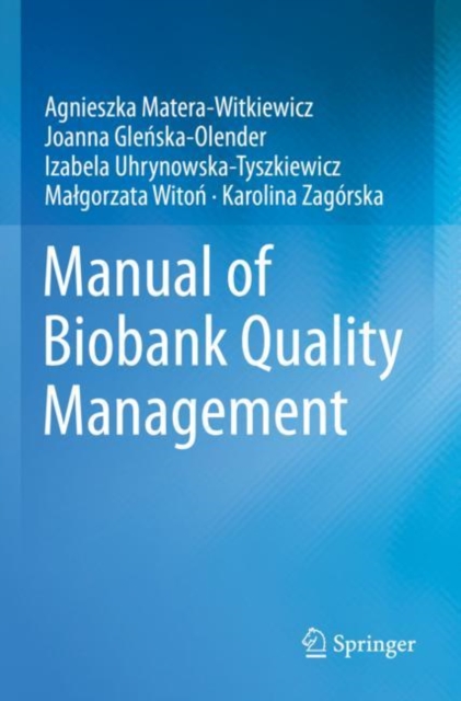 Manual of Biobank Quality Management, Paperback / softback Book
