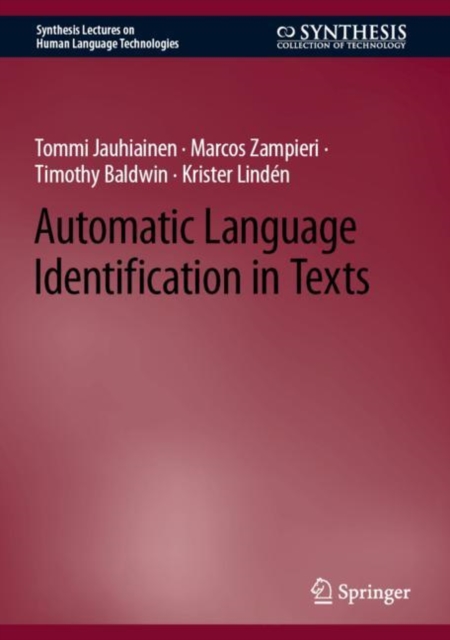 Automatic Language Identification in Texts, Hardback Book