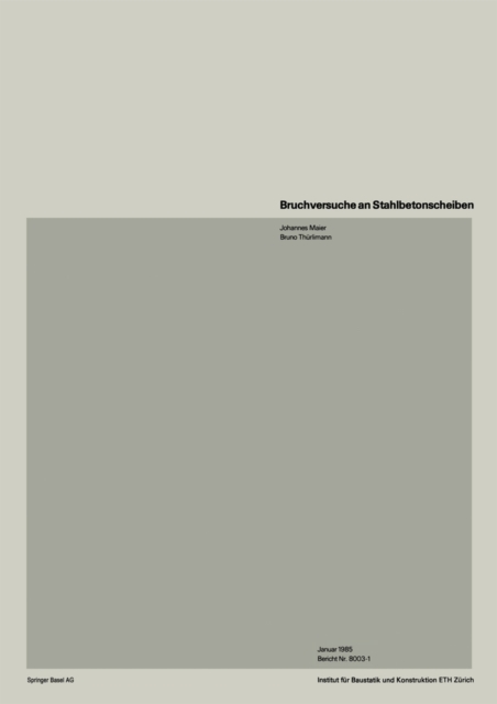 Bruchversuche an Stahlbetonscheiben, PDF eBook