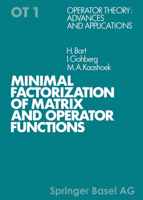 Minimal Factorization of Matrix and Operator Functions, PDF eBook