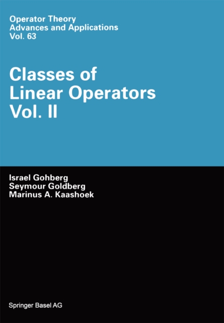Classes of Linear Operators, PDF eBook
