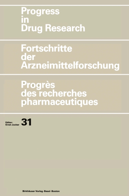 Progress in Drug Research/Fortschritte der Arzneimittelforschung/Progres des recherches pharmaceutiques, PDF eBook