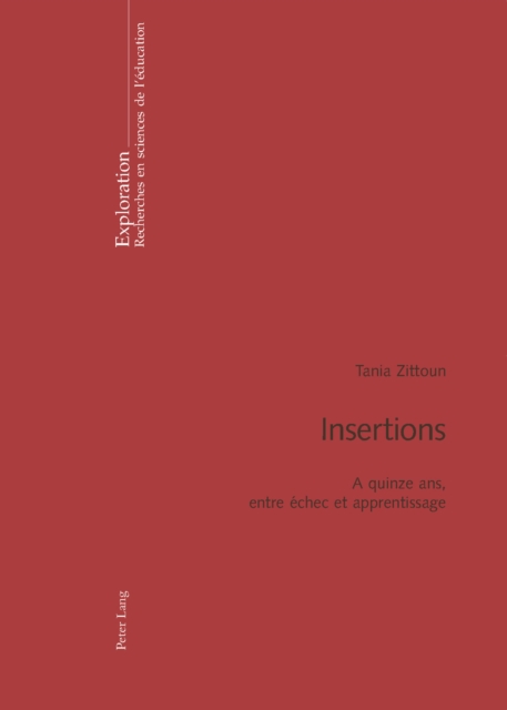 Insertions : A quinze ans, entre echec et apprentissage, PDF eBook