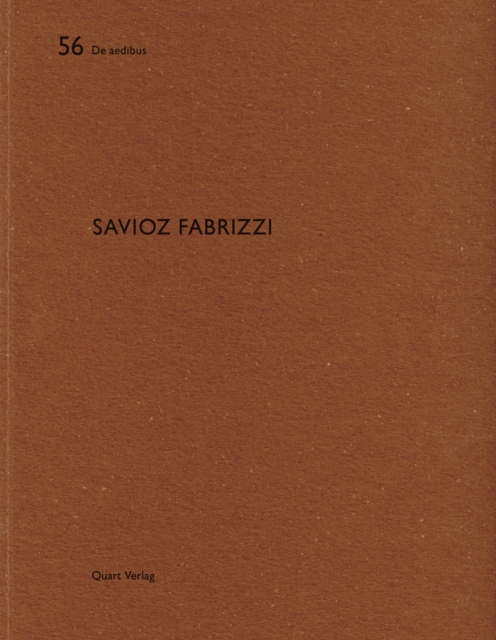 Savioz Fabrizzi: De aedibus 56, Paperback / softback Book