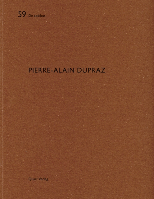 Pierre-Alain Dupraz: De aedibus 59, Paperback / softback Book