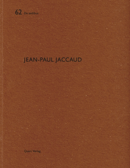 Jean-Paul Jaccaud : De Aedibus, Paperback / softback Book