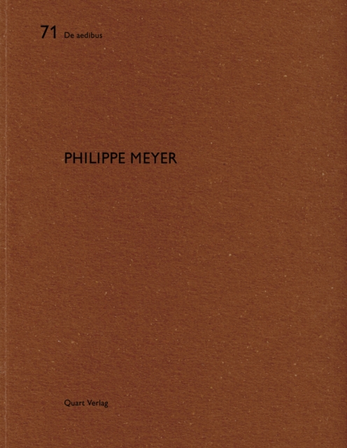 Philippe Meyer : De aedibus 71, Paperback / softback Book