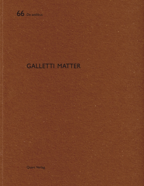 Galletti Matter : De aedibus, Paperback / softback Book