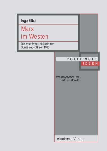 Marx im Westen : Die neue Marx-Lekture in der Bundesrepublik seit 1965, PDF eBook