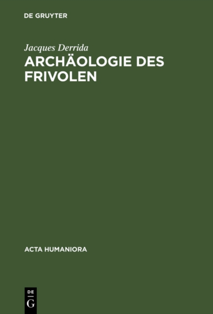 Archaologie des Frivolen, PDF eBook