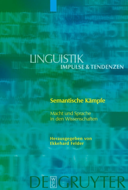 Semantische Kampfe : Macht und Sprache in den Wissenschaften, PDF eBook