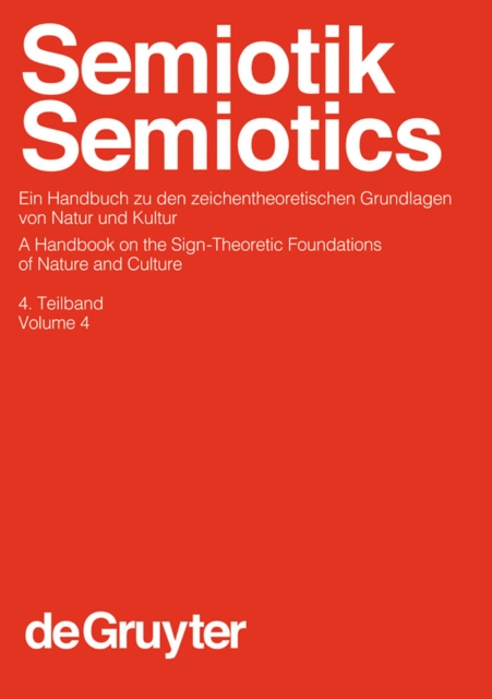 Semiotik / Semiotics. 4. Teilband, PDF eBook