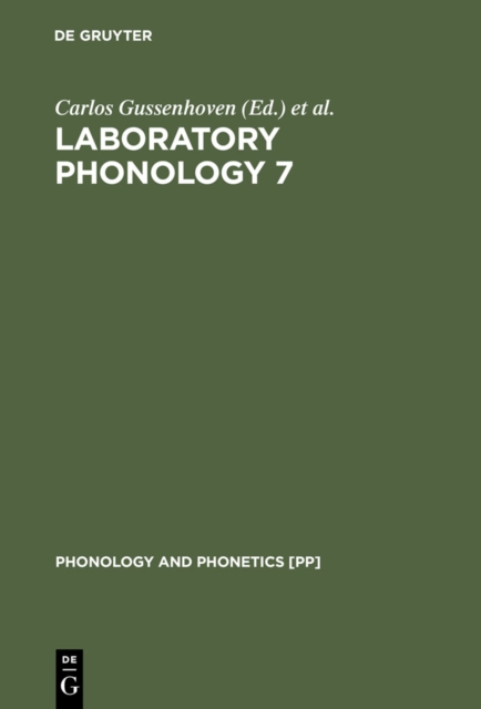 Laboratory Phonology 7, PDF eBook