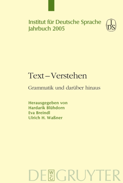 Text - Verstehen : Grammatik und daruber hinaus, PDF eBook