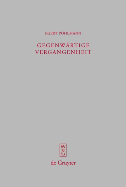 Gegenwartige Vergangenheit : Ausgewahlte Kleine Schriften, PDF eBook