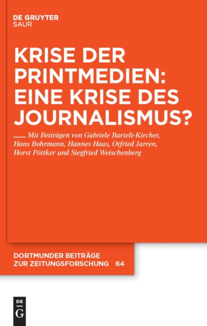 Krise der Printmedien: Eine Krise des Journalismus?, PDF eBook