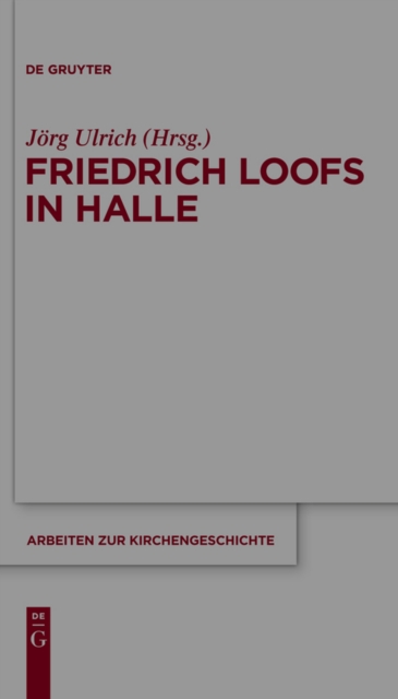 Friedrich Loofs in Halle, PDF eBook
