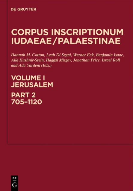 Jerusalem: 705-1120, PDF eBook