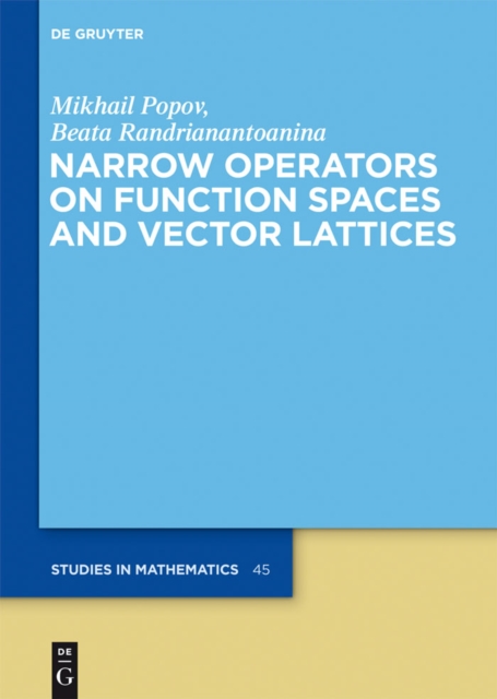 Narrow Operators on Function Spaces and Vector Lattices, PDF eBook