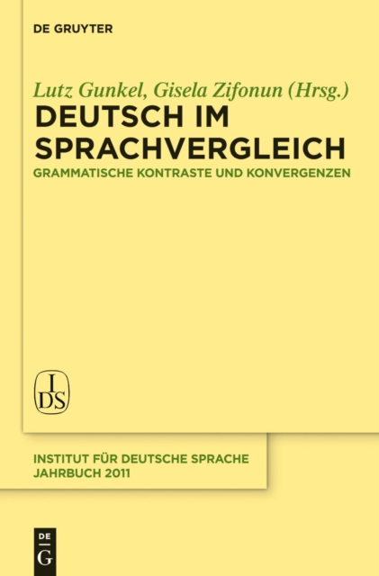 Deutsch im Sprachvergleich : Grammatische Kontraste und Konvergenzen, PDF eBook