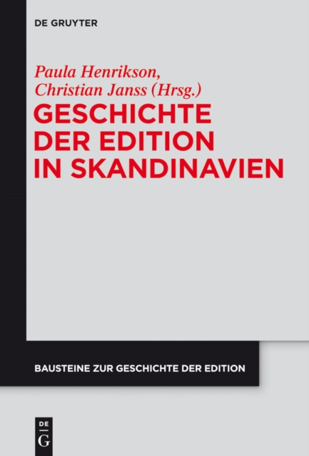 Geschichte der Edition in Skandinavien, PDF eBook