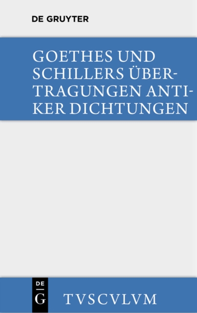 Ubertragungen antiker Dichtungen, PDF eBook