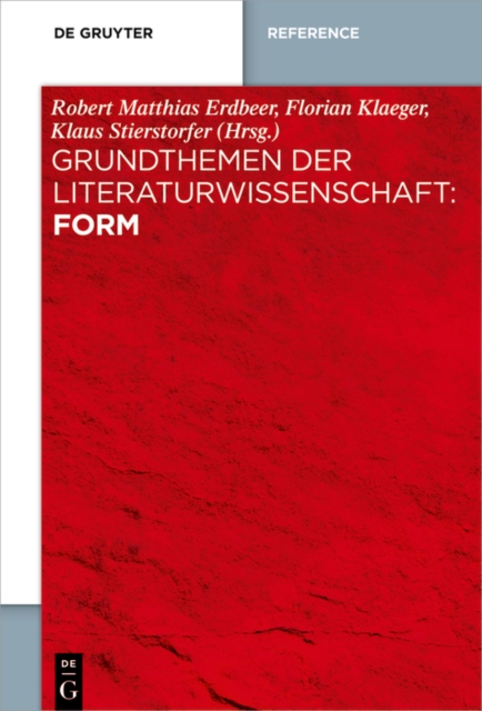 Grundthemen der Literaturwissenschaft: Form, PDF eBook