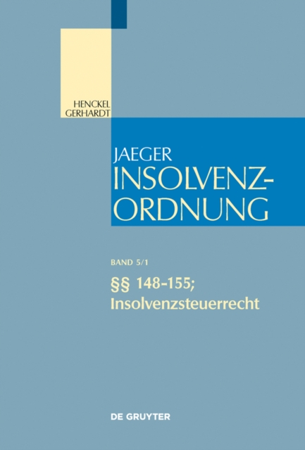 148-155; Insolvenzsteuerrecht, EPUB eBook