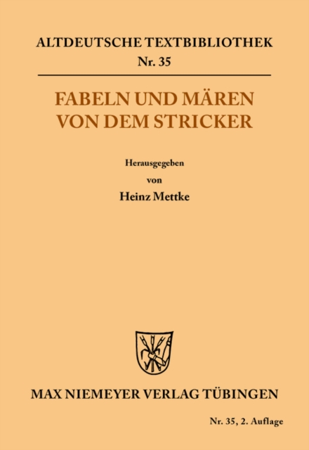 Fabeln und Maren von dem Stricker, PDF eBook