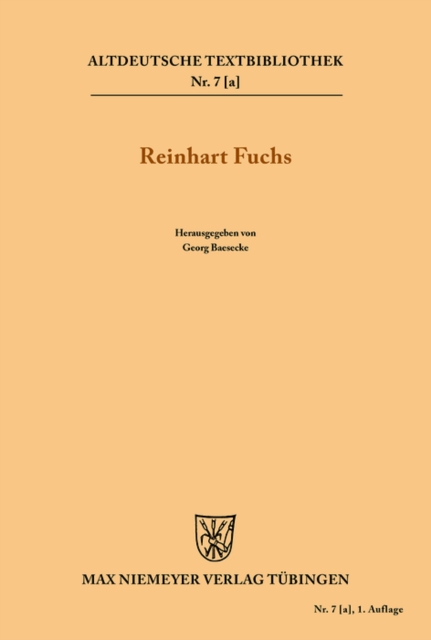 Heinrichs des Glichezares Reinhart Fuchs, PDF eBook