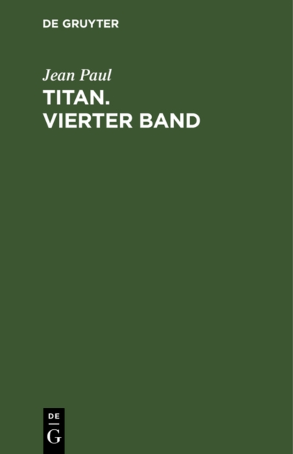 Titan. Vierter Band, PDF eBook
