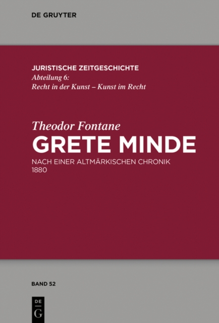 Theodor Fontane, Grete Minde : Nach einer altmarkischen Chronik (1880). Roman, EPUB eBook
