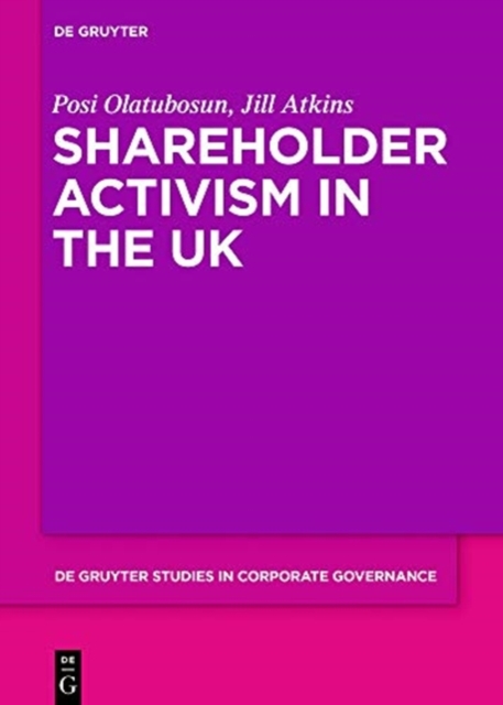 Shareholder Activism in the UK, Hardback Book