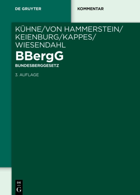 BBergG Bundesberggesetz : Kommentar, PDF eBook