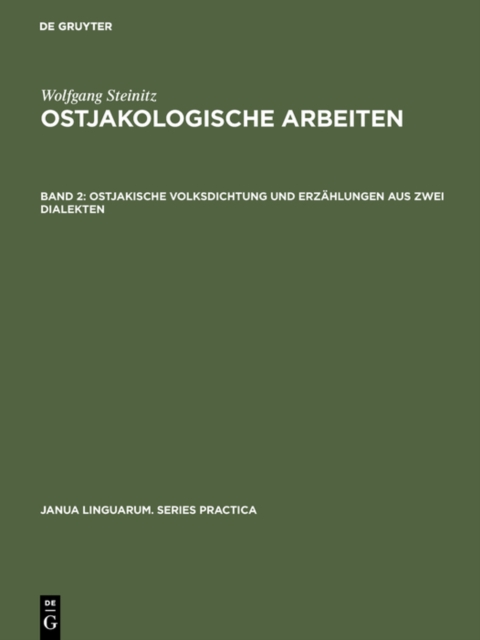 Ostjakische Volksdichtung und Erzahlungen aus zwei Dialekten : Kommentare, PDF eBook