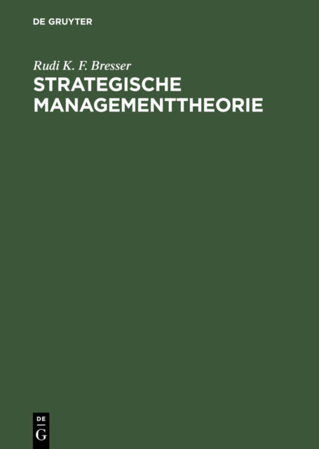 Strategische Managementtheorie, PDF eBook