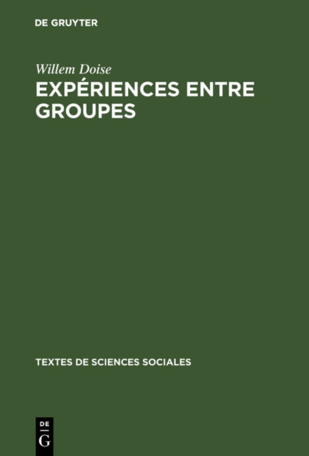 Experiences entre groupes, PDF eBook
