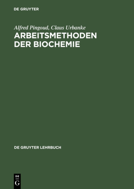 Arbeitsmethoden der Biochemie, PDF eBook