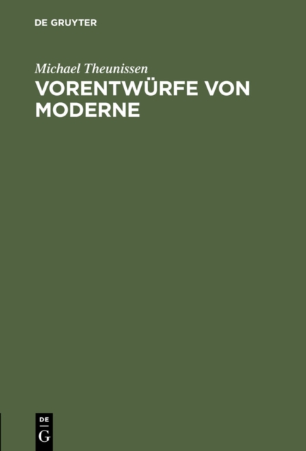 Vorentwurfe von Moderne : Antike Melancholie und die Acedia des Mittelalters, PDF eBook